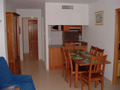American kitchen and dining area