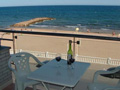 Balcony overlooking beach