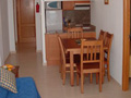 American kitchen and dining area