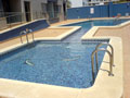 the swimming pool